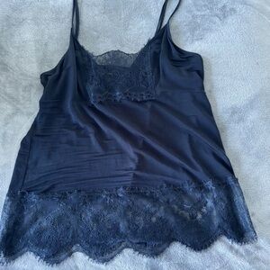 Elegant Black Lace Chemise